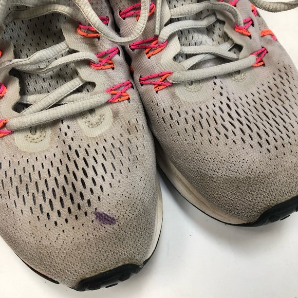 Nike running shoes. Grey/pink/orange/black Sz 9 - Picture 6 of 9